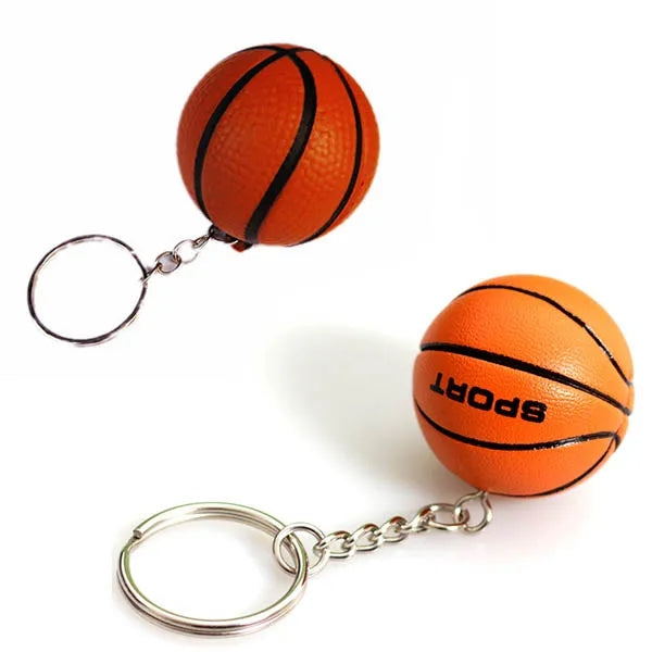 Stress Reliever Basketball Mini Squeeze Balls Keychain