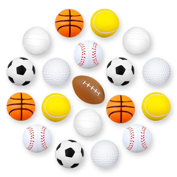 Stress Reliever Basketball Mini Squeeze Balls Keychain