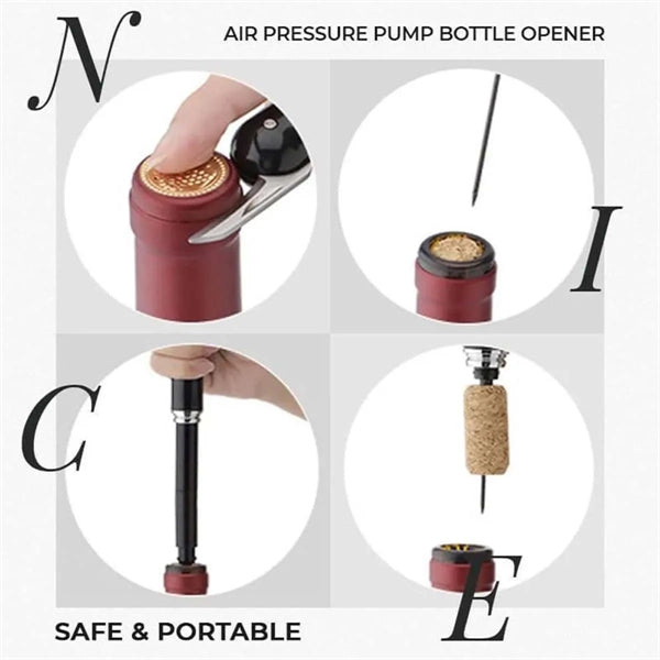 Multi-function Needle Type Pneumatic logo Wine Bottle Opener