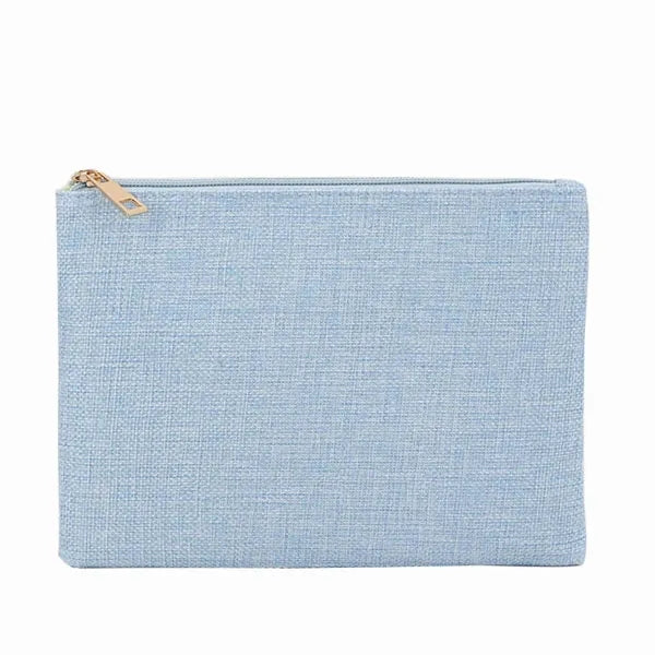 Jute Organizer Zipper Pouch