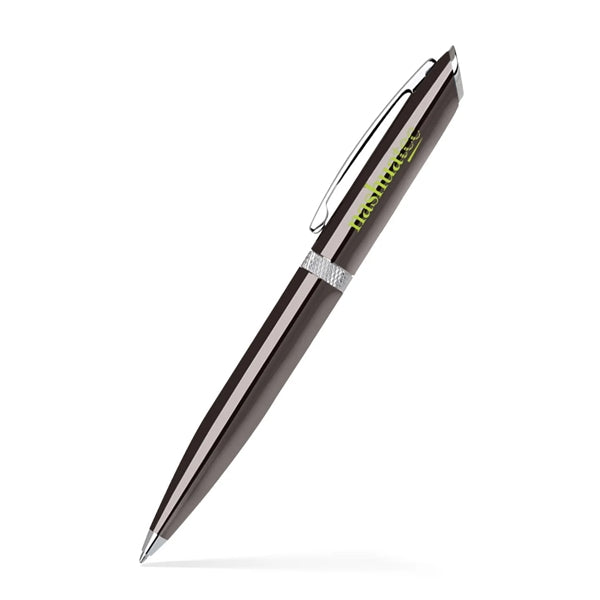 Aluminum Diamond Ballpoint Twist Metal Pen - Shiny
