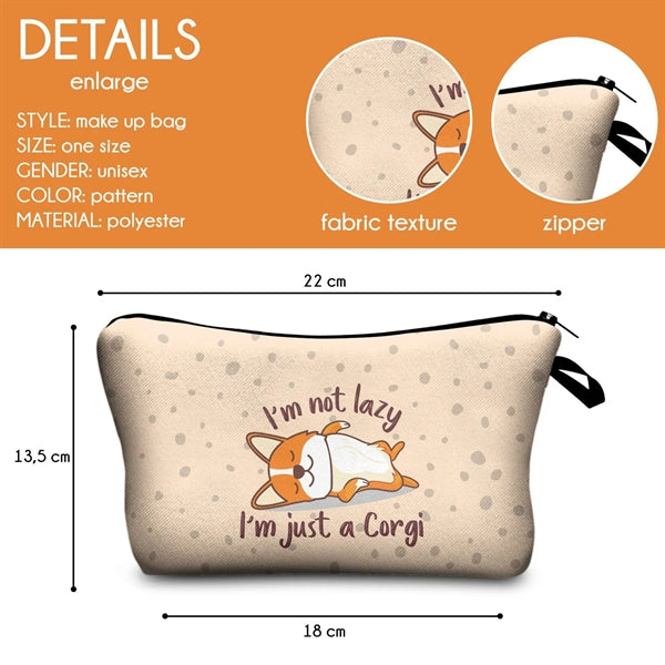 Full Color Digital Printed Zip Pouch