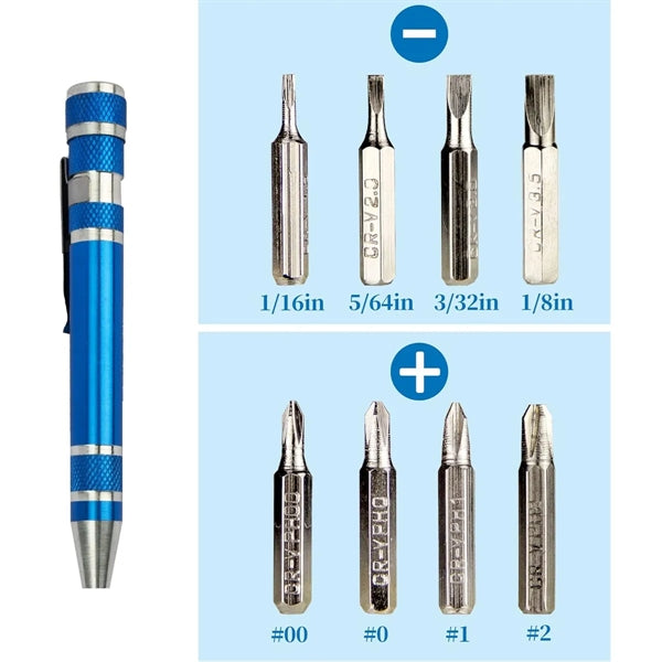 8in1 Screwdriver Set Pen