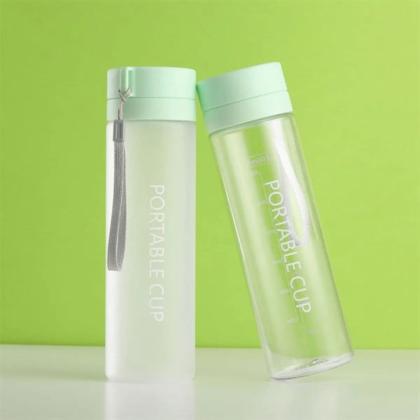 20oz Durable Simple Frosted Clear Creative Plastic Tea Cups