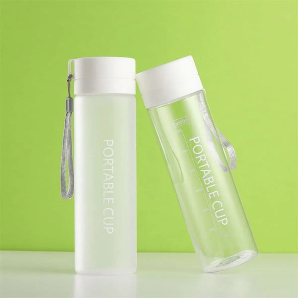 20oz Durable Simple Frosted Clear Creative Plastic Tea Cups