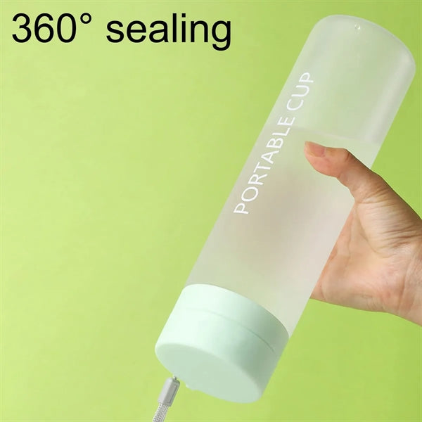 20oz Durable Simple Frosted Clear Creative Plastic Tea Cups