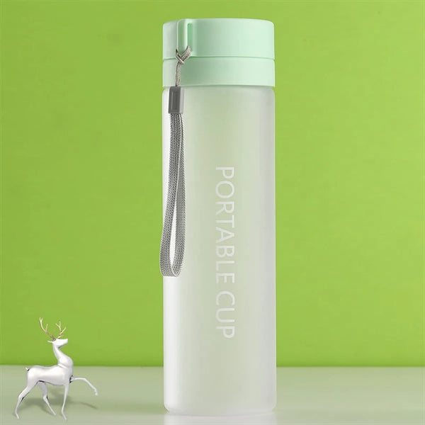 20oz Durable Simple Frosted Clear Creative Plastic Tea Cups