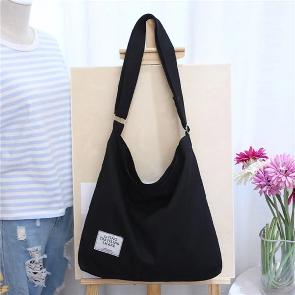 Tote Bag Shopping Grocery Canvas Crossbody Hobo Handbag