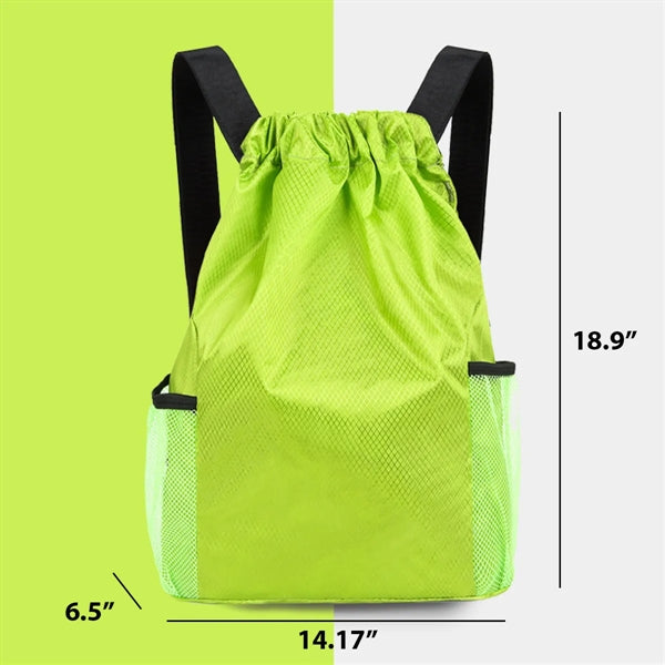 Drawstring Backpack Water Resistant Gym Sackpack Sportpacks
