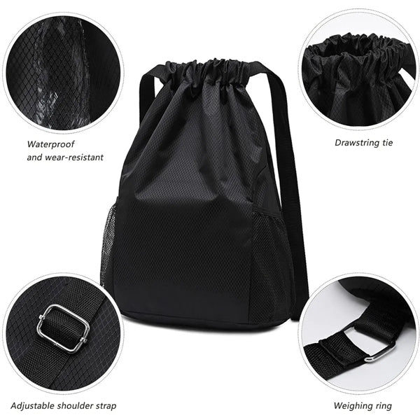Drawstring Backpack Water Resistant Gym Sackpack Sportpacks