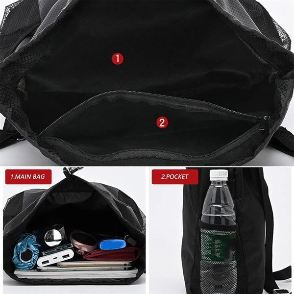 Drawstring Backpack Water Resistant Gym Sackpack Sportpacks
