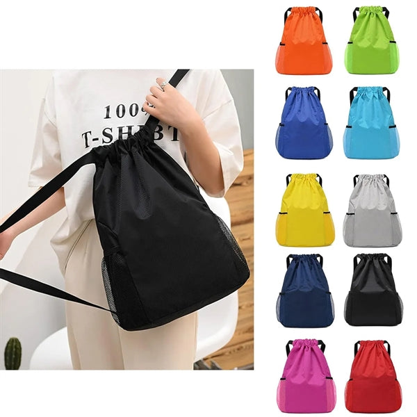 Drawstring Backpack Water Resistant Gym Sackpack Sportpacks