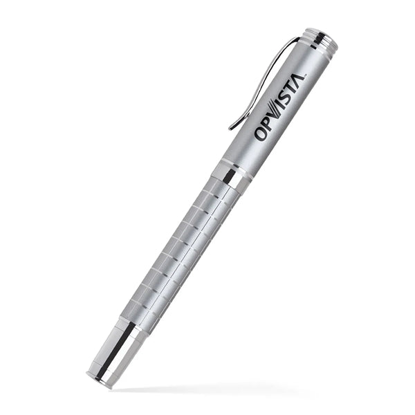 Grid Barrel Rollerball Metal Pen