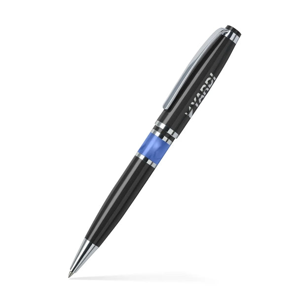 Resin Accented Brass Ballpoint Twist Metal Pen