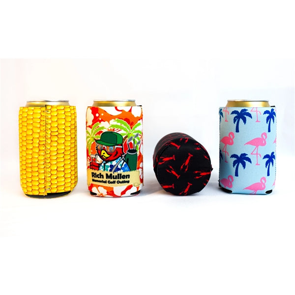 Full Color Collapsible Neoprene Can Coolie