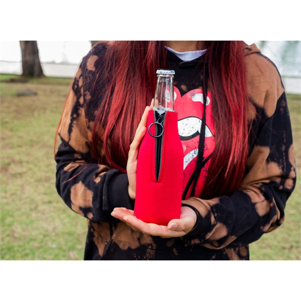 Zipper Neoprene Bottle Coolie