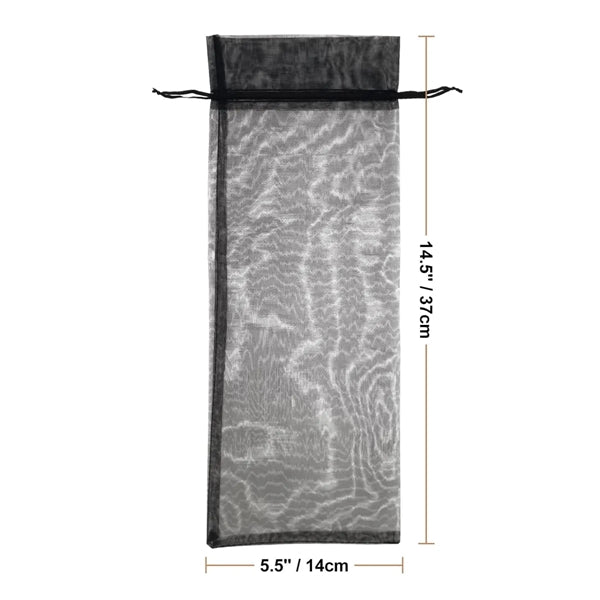 Drawstring Organza Wine Bottle Gift Bag