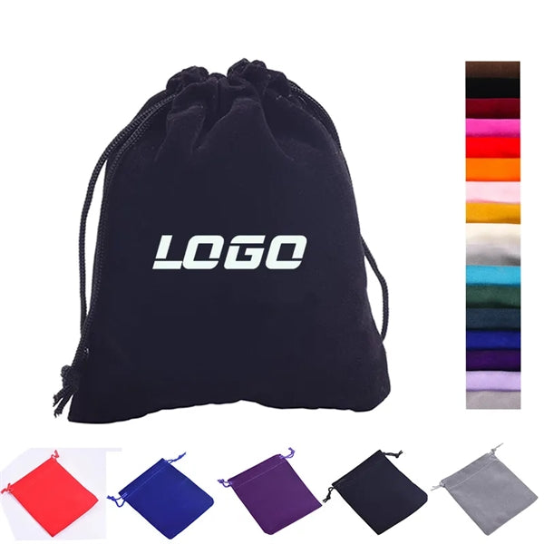 Flannel Drawstring Gift Bag