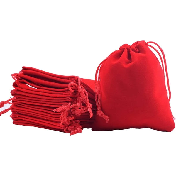 Flannel Drawstring Gift Bag