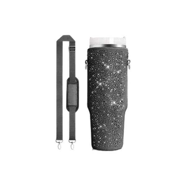 40 Oz Rhinestone Water Bottle Bag