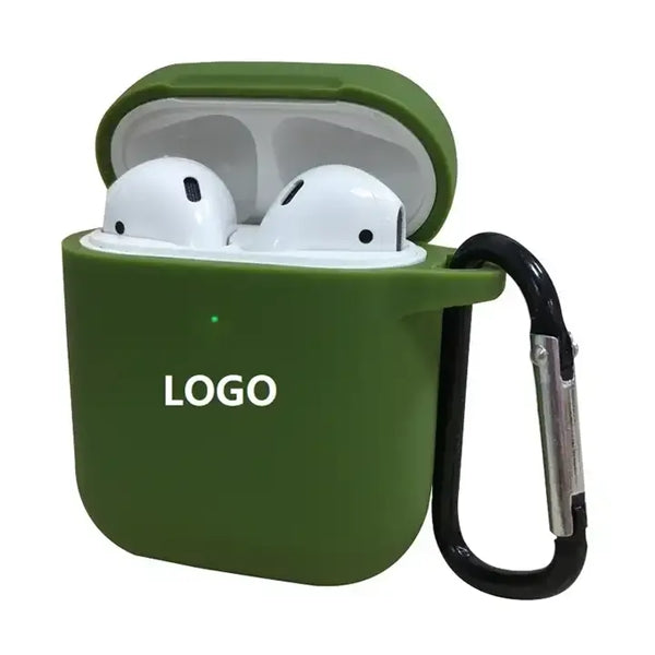 Silicone Earpuds Case Cover with Keychain