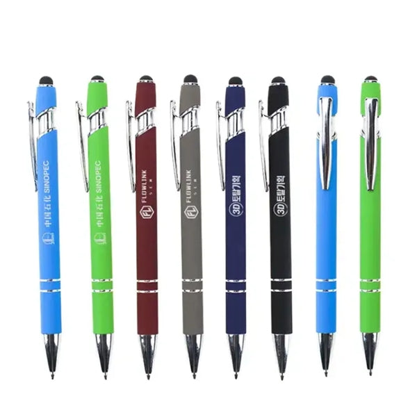 Softy w/Stylus - Laser Engraved - Metal Pen