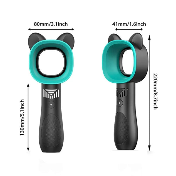 Cute Cat Rechargeable Leafless Fan