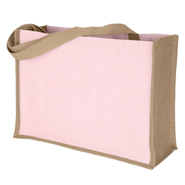 Companion Stylish 10oz Cotton Panels Jute Bag