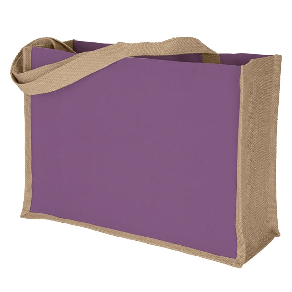 Companion Stylish 10oz Cotton Panels Jute Bag