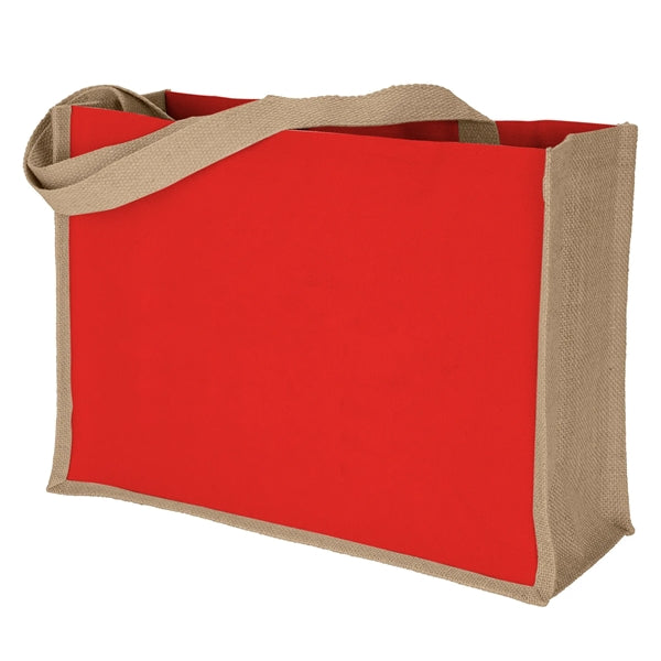 Companion Stylish 10oz Cotton Panels Jute Bag
