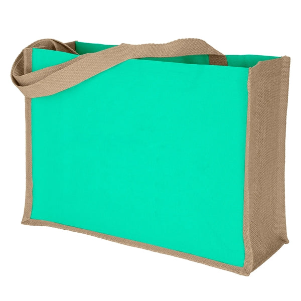 Companion Stylish 10oz Cotton Panels Jute Bag