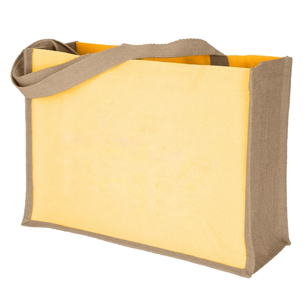 Companion Stylish 10oz Cotton Panels Jute Bag