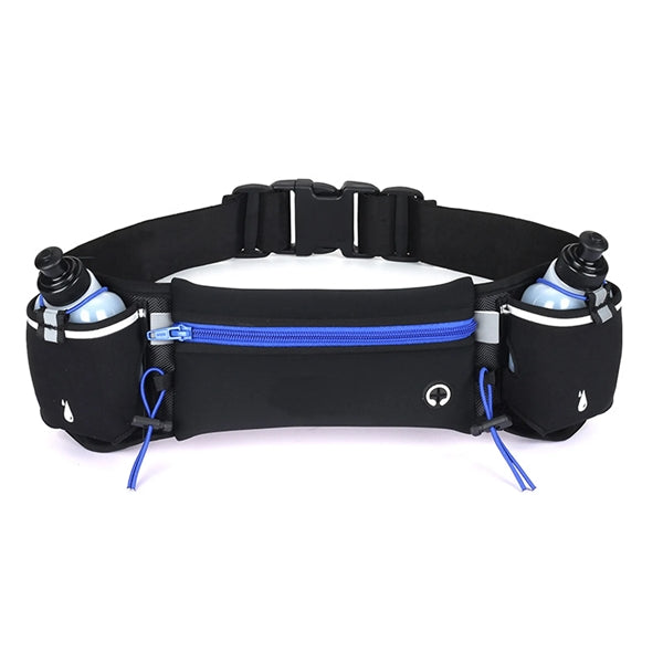 Reflective Adjustable Fanny Pack with 2 Water Bottles