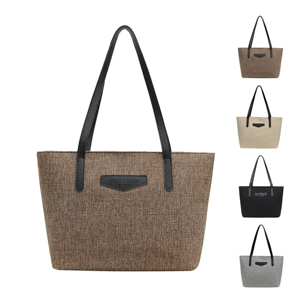 Casual all-in-one cotton and linen large capacity tote handb