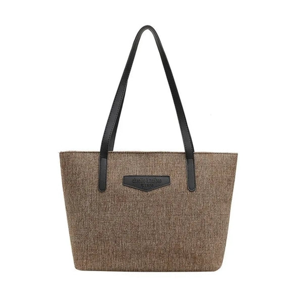 Casual all-in-one cotton and linen large capacity tote handb