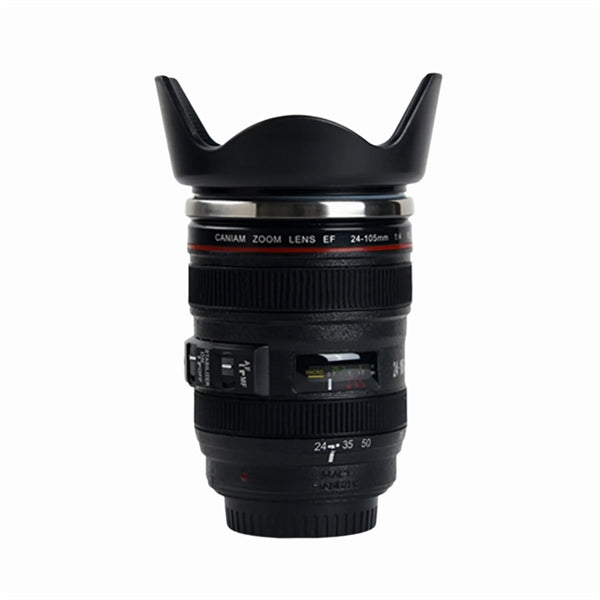 13.5 OZ Camera Lens Stainless Steel Thermos Mug