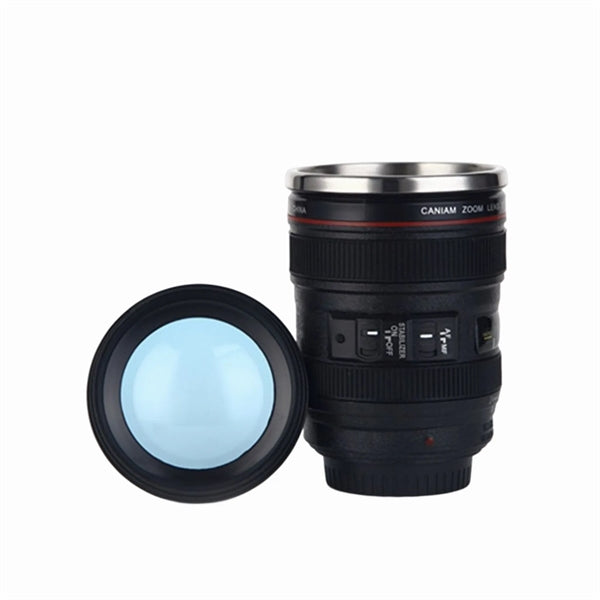 13.5 OZ Camera Lens Stainless Steel Thermos Mug