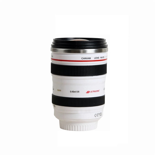 13.5 OZ Camera Lens Stainless Steel Thermos Mug