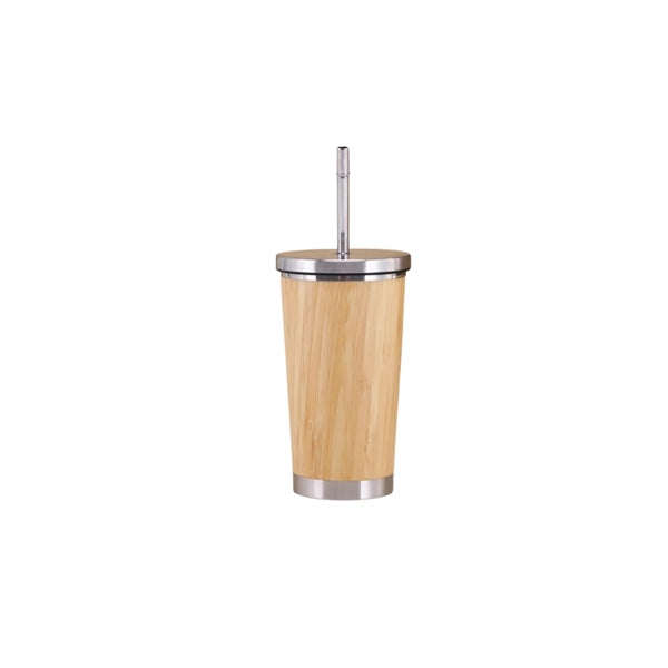 Bamboo Thermos Stainless Steel Travel Tea Tumbler
