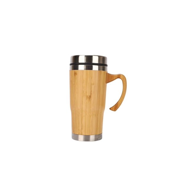 Bamboo Thermos Stainless Steel Travel Tea Tumbler