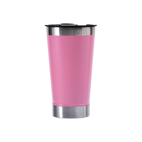 Stainless Steel Beer Mug With Built In Bottle Opener