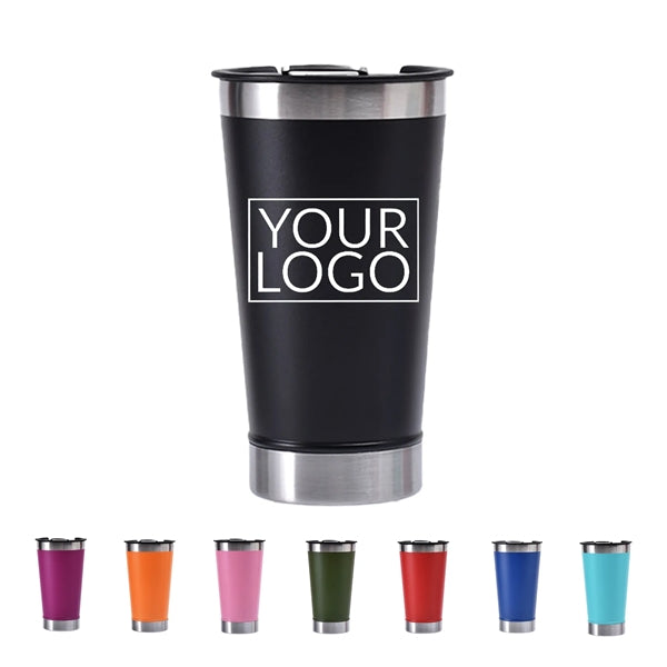 Stainless Steel Beer Mug With Built In Bottle Opener