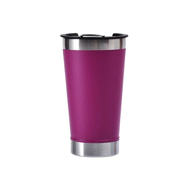 Stainless Steel Beer Mug With Built In Bottle Opener