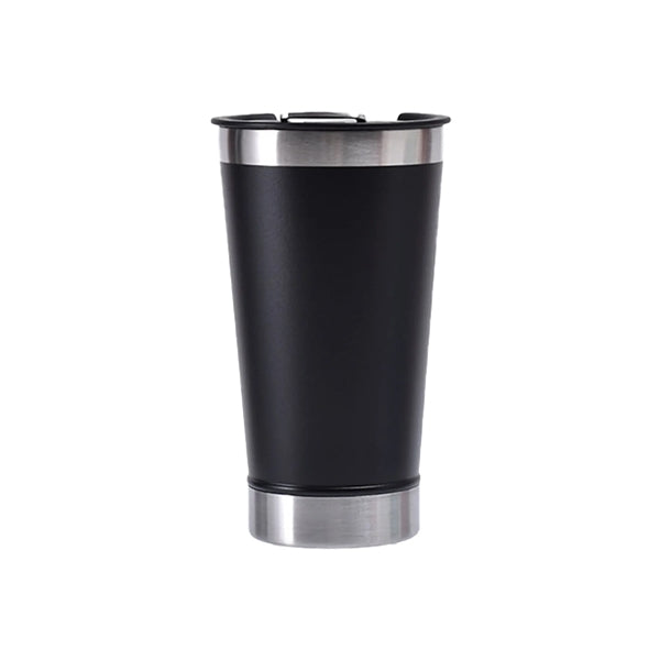 Stainless Steel Beer Mug With Built In Bottle Opener