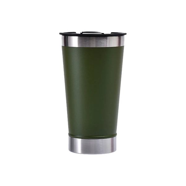 Stainless Steel Beer Mug With Built In Bottle Opener