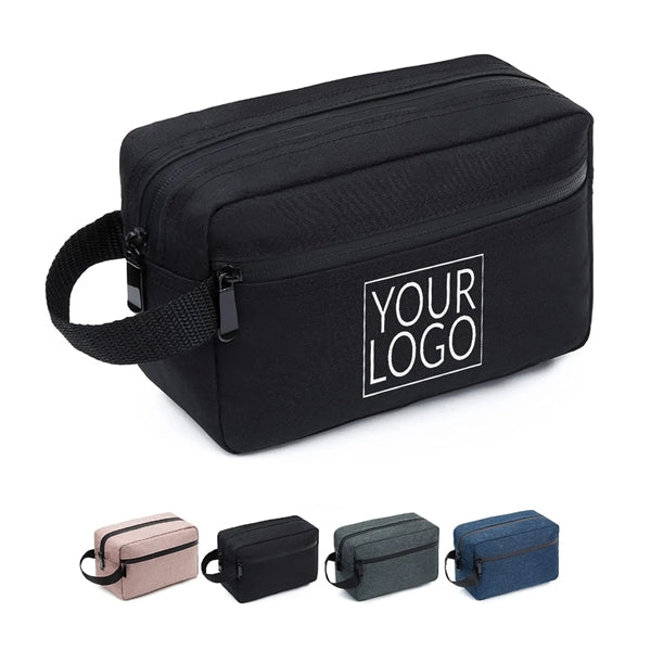 Travel Toiletry Bag With Divider & Handle For Cosmetic Tools