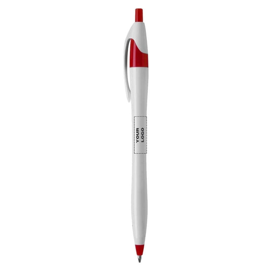 White Corporate Click Dart Pen