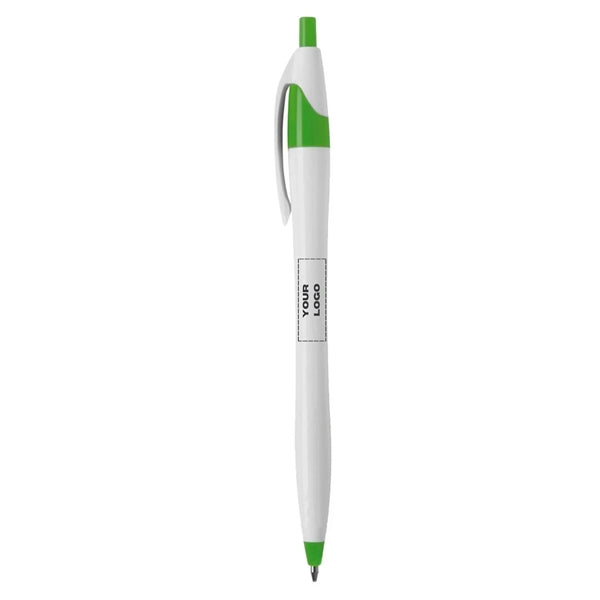 White Corporate Click Dart Pen