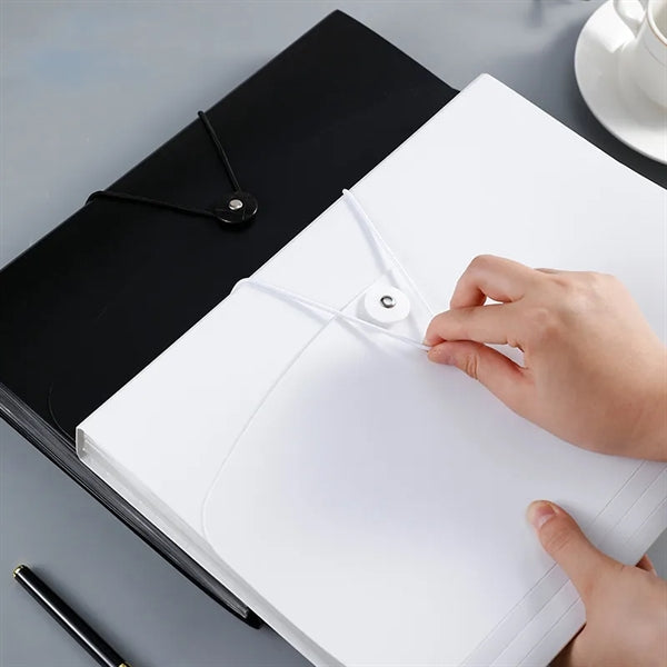 A4 13 Pockets File Organizer with Elastic Buckle Closure