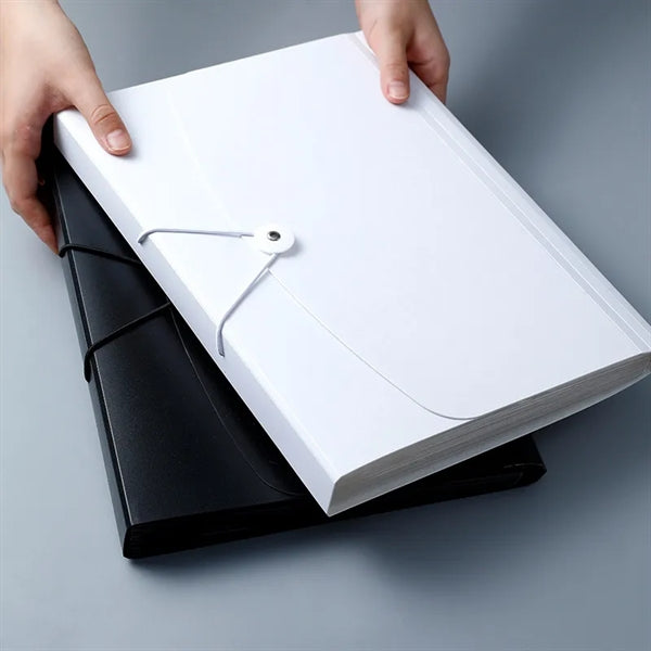 A4 13 Pockets File Organizer with Elastic Buckle Closure